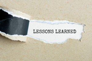 The words lessons learned